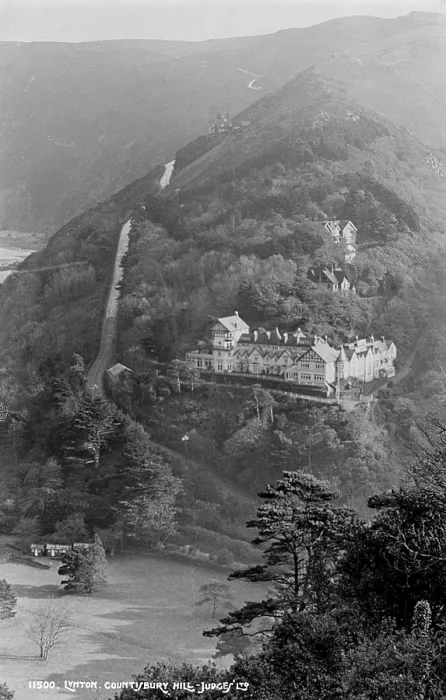 Framed Print : Scenic View of Lynton from the Hill Framed Print : Scenic View of Lynton from the Hill
