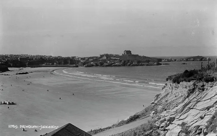 Framed Print : Scenic View of Newquay Beach Framed Print : Scenic View of Newquay Beach