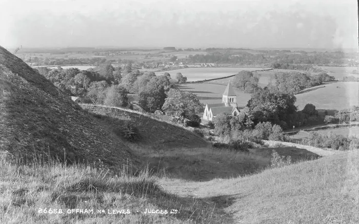 Framed Print : Scenic View of Offham Framed Print : Scenic View of Offham