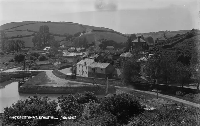 Framed Print : Scenic View of Pentewan
