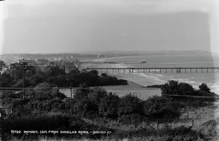 Framed Print : Scenic View of Ramsey from Douglas Road Framed Print : Scenic View of Ramsey from Douglas Road