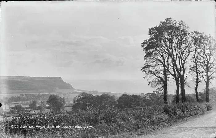 Framed Print : Scenic View from Seaton Down