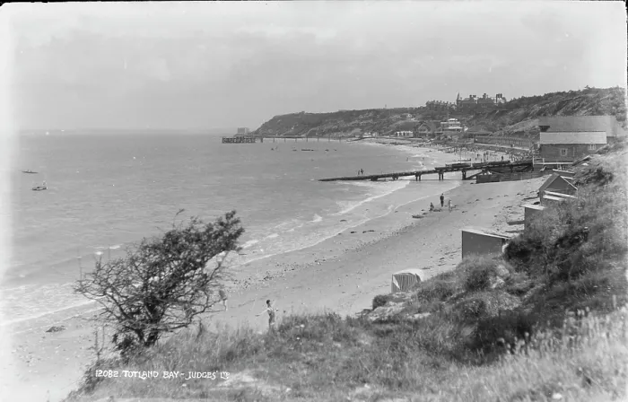 Framed Print : Scenic View of Totland Bay Framed Print : Scenic View of Totland Bay