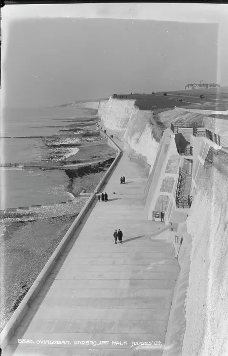 Framed Print : Scenic View of Undercliff Walk Framed Print : Scenic View of Undercliff Walk