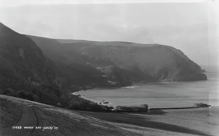 Framed Print : Scenic View of Woody Bay Framed Print : Scenic View of Woody Bay