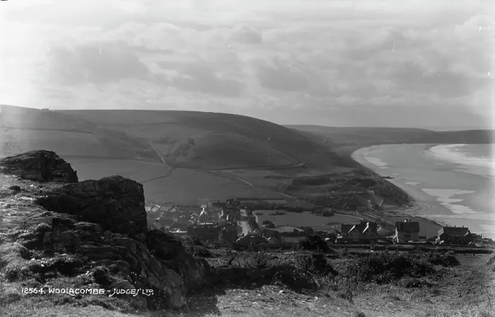 Framed Print : Scenic View of Woolacombe Framed Print : Scenic View of Woolacombe