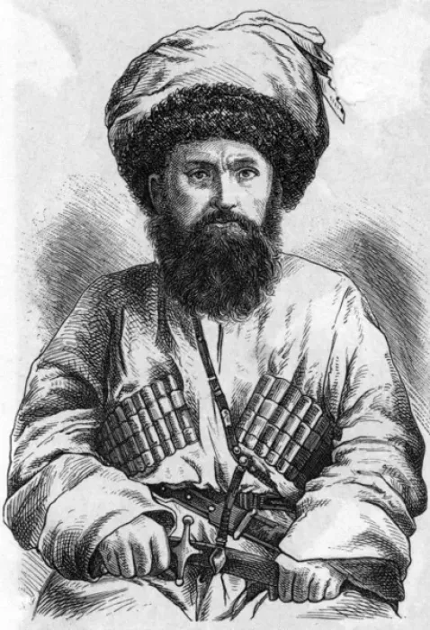 Framed Print : SCHAMYL Caucasian rebel against Russian domination Date: 1797 - 1871 Framed Print : SCHAMYL Caucasian rebel against Russian domination Date: 1797 - 1871