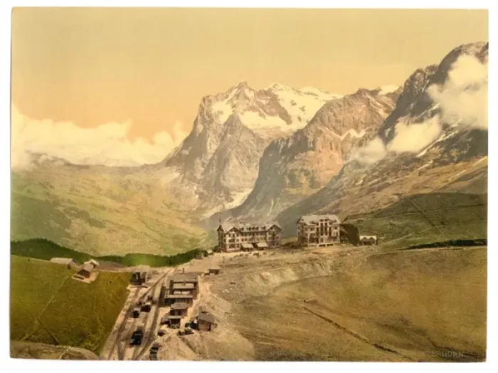 Framed Print : Scheidegg and Mount Wetterhorn, Bernese Oberland, Switzerlan Framed Print : Scheidegg and Mount Wetterhorn, Bernese Oberland, Switzerlan