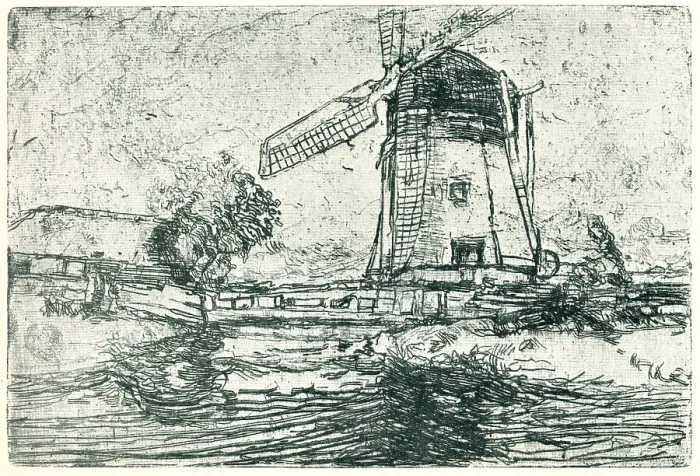 Framed Print : Mill At Schiedam Framed Print : Mill At Schiedam