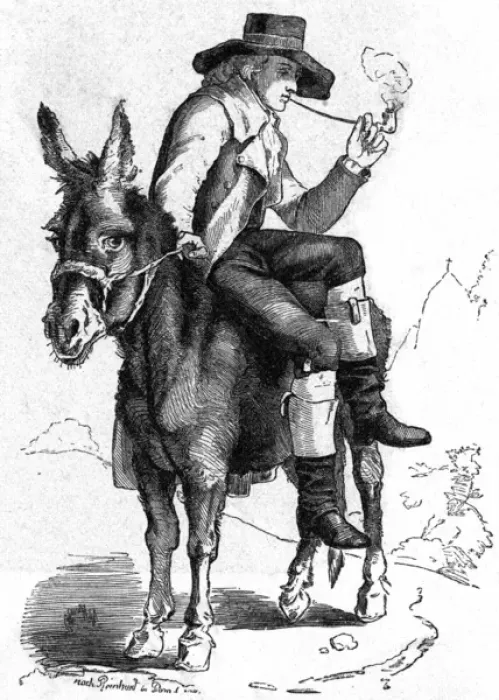Framed Print : Schiller on a Donkey Framed Print : Schiller on a Donkey