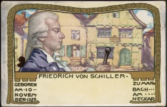 Framed Print : Schiller (Postcard) Framed Print : Schiller (Postcard)