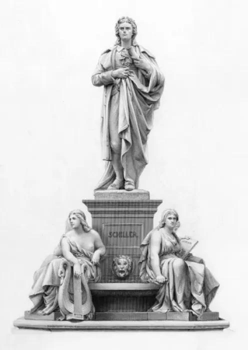 Framed Print : Schiller Statue Framed Print : Schiller Statue