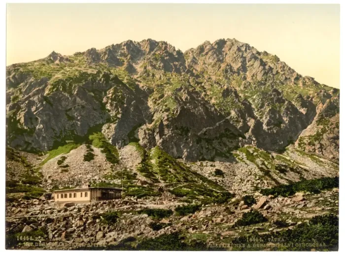 Framed Print : Schlesierhaus and Gerlsdorfer Spitze, Tatra, Austro-Hungary Framed Print : Schlesierhaus and Gerlsdorfer Spitze, Tatra, Austro-Hungary