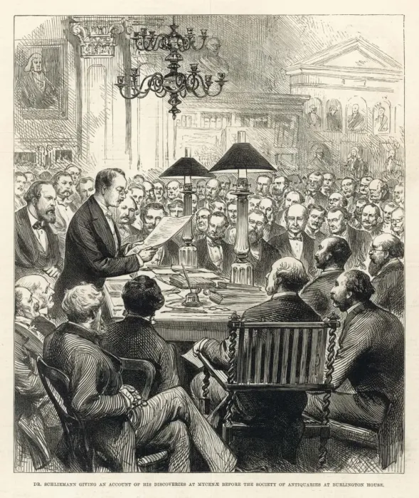 Framed Print : Schliemann in London Framed Print : Schliemann in London