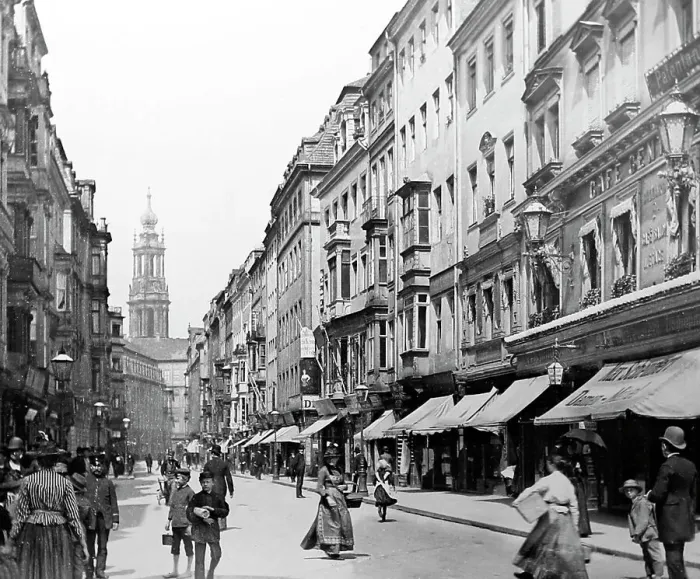 Framed Print : Schlosse Strasse, Dresden, Germany, Victorian period Framed Print : Schlosse Strasse, Dresden, Germany, Victorian period