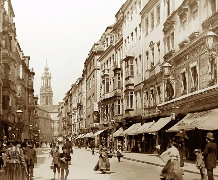 Framed Print : Schlosse Strasse, Dresden, Germany, Victorian period Framed Print : Schlosse Strasse, Dresden, Germany, Victorian period