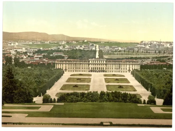 Framed Print : Schoenbrunn Castle (i. e. Schonbrunn), Vienna, Austro-Hungar Framed Print : Schoenbrunn Castle (i. e. Schonbrunn), Vienna, Austro-Hungar
