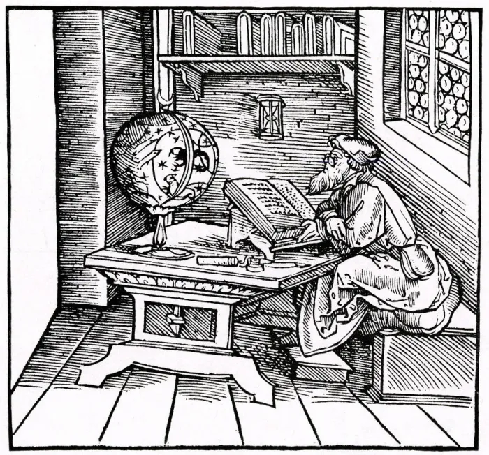 Framed Print : SCHOLAR READING JOURNAL