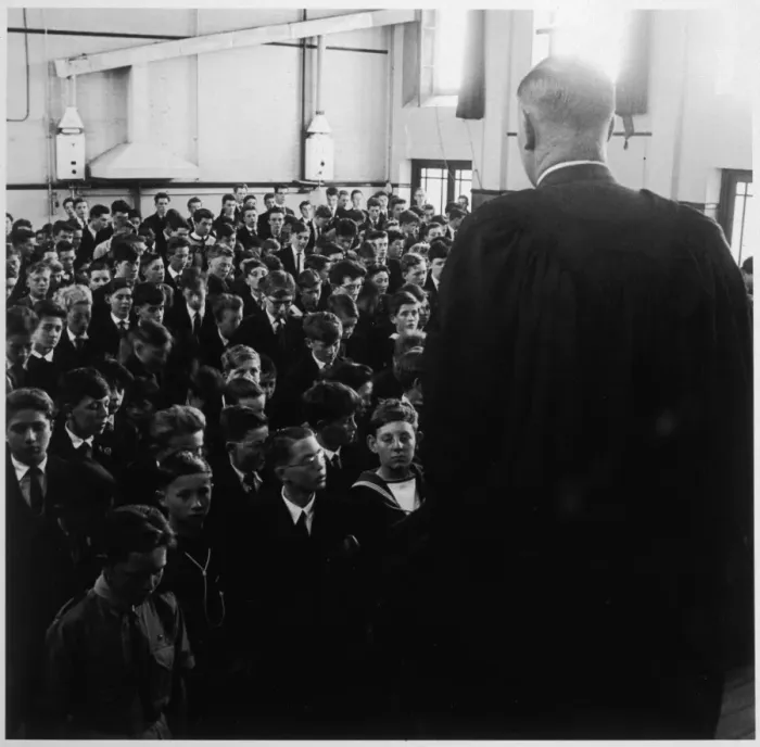 Framed Print : School Assembly 1960 Framed Print : School Assembly 1960