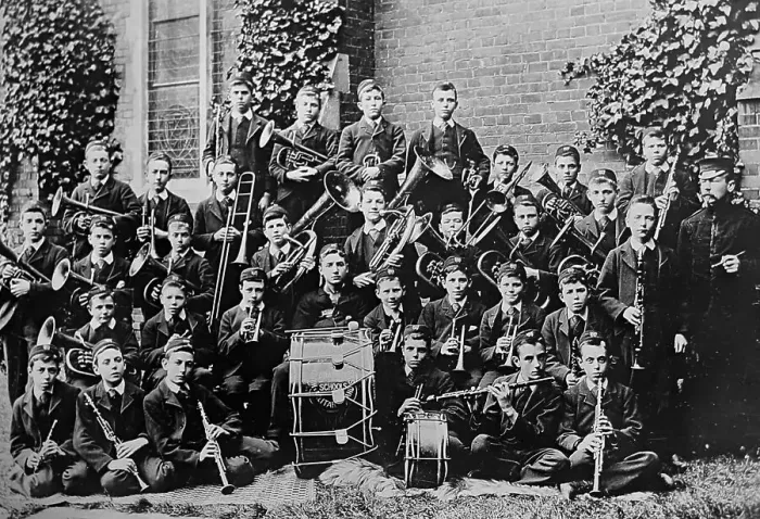 Framed Print : School band, Warehousemen and Clerks Schools Framed Print : School band, Warehousemen and Clerks Schools