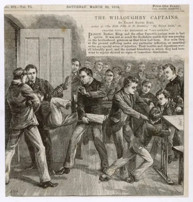 Framed Print : School Bullies / Boys Own Framed Print : School Bullies / Boys Own