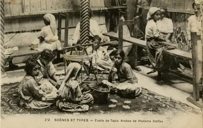 Framed Print : School of carpet making, Algiers Framed Print : School of carpet making, Algiers