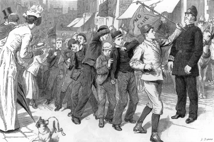 Framed Print : The School Childrens Strike, 1889 Framed Print : The School Childrens Strike, 1889