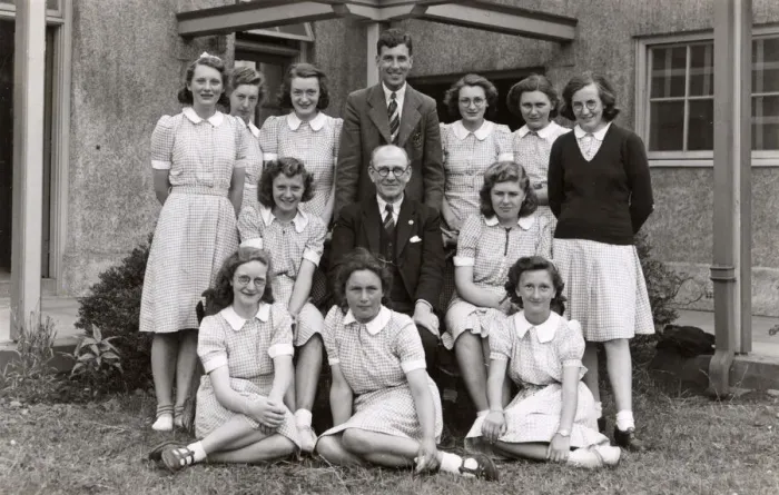 Framed Print : School class group photograph, 1947 Framed Print : School class group photograph, 1947