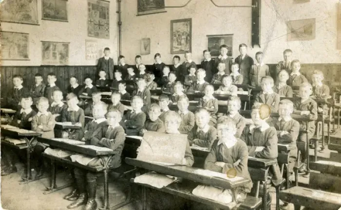 Framed Print : School Classroom, Thought to be Fairfield, Lancashire Framed Print : School Classroom, Thought to be Fairfield, Lancashire