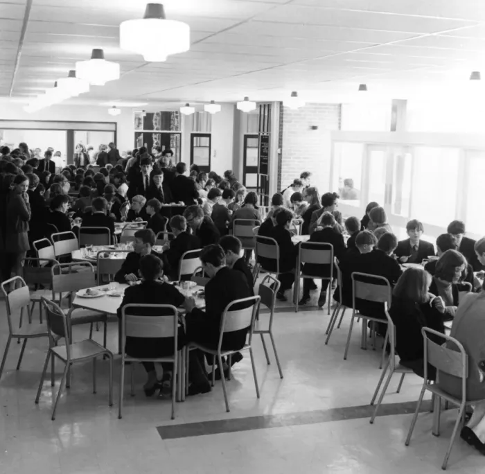 Framed Print : School Dinners 1969 Framed Print : School Dinners 1969