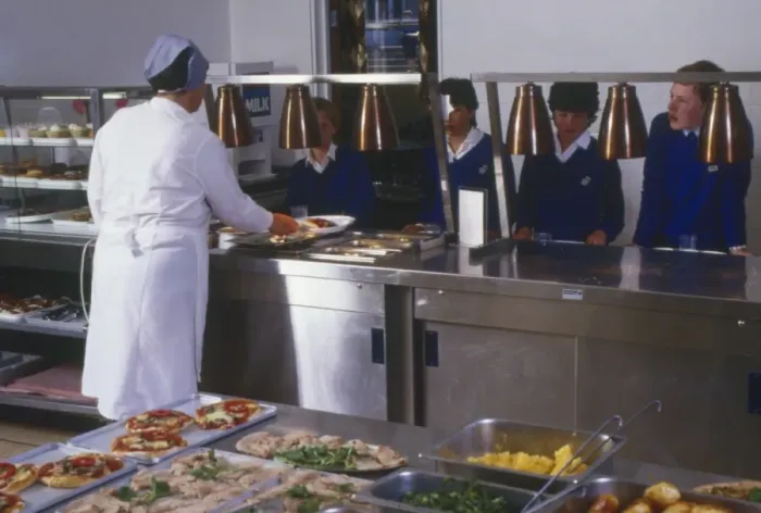 Framed Print : School Dinners 1988 Framed Print : School Dinners 1988