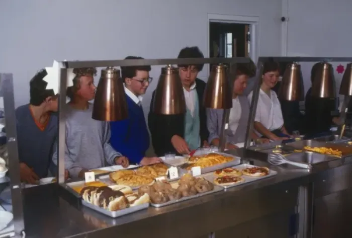 Framed Print : School Dinners 1988 Framed Print : School Dinners 1988