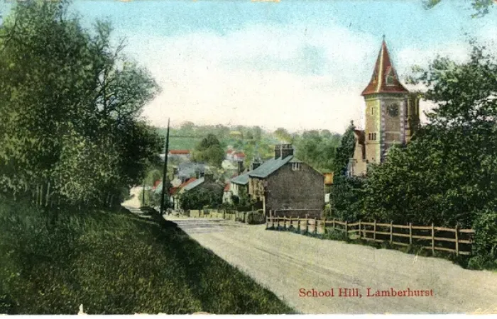 Framed Print : School Hill, Lamberhurst, Kent Framed Print : School Hill, Lamberhurst, Kent