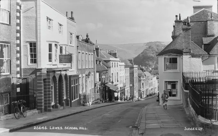 Framed Print : School Hill in Lewes Framed Print : School Hill in Lewes
