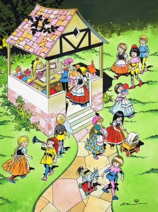 Framed Print : School for little folks Framed Print : School for little folks