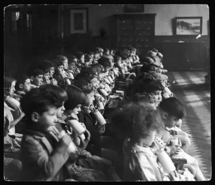 Framed Print : School Milk 1931 Framed Print : School Milk 1931
