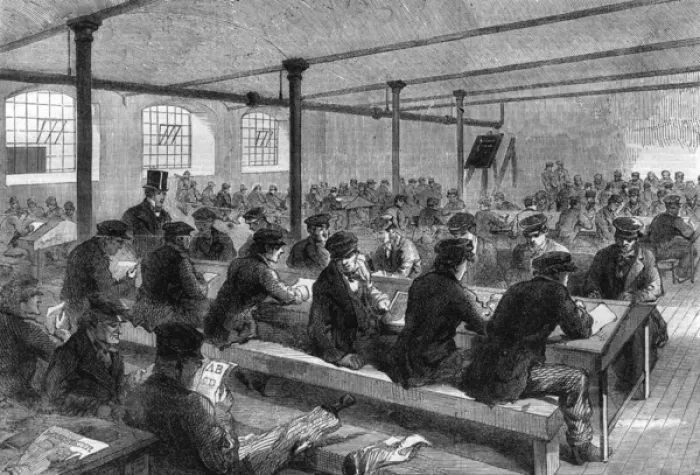 Framed Print : School for mill operatives in Manchester Framed Print : School for mill operatives in Manchester