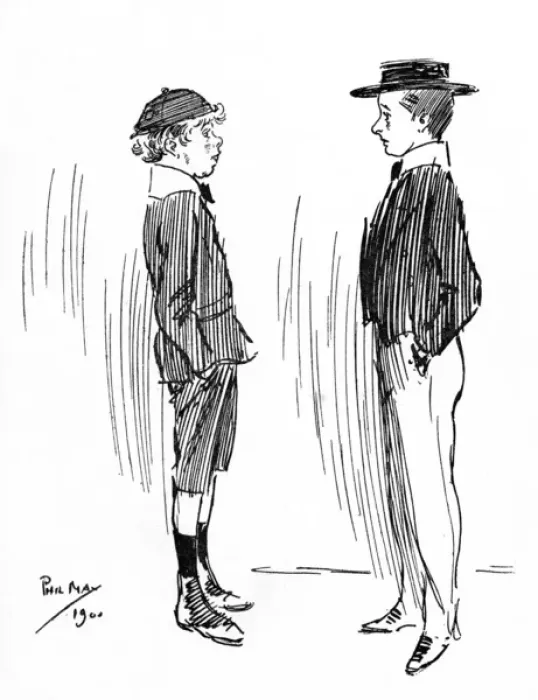 Framed Print : Schoolboy asks other to play cricket with adult terminology Framed Print : Schoolboy asks other to play cricket with adult terminology