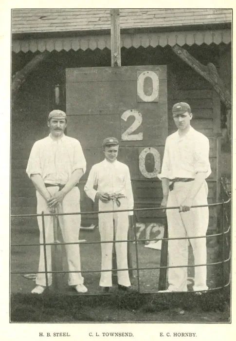 Framed Print : Schoolboy bowled out two adult cricketers Framed Print : Schoolboy bowled out two adult cricketers