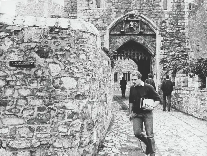 Framed Print : Schoolboys at Atlantic College (United World College of the Atlantic), St Donat's Castle, Llantwit Major, Glamorgan, South Wales. Date: 1969 Framed Print : Schoolboys at Atlantic College (United World College of the Atlantic), St Donat's Castle, Llantwit Major, Glamorgan, South Wales. Date: 1969