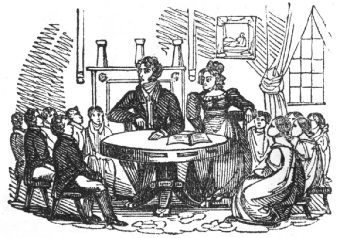 Framed Print : Schoolroom, c. 1800 Framed Print : Schoolroom, c. 1800