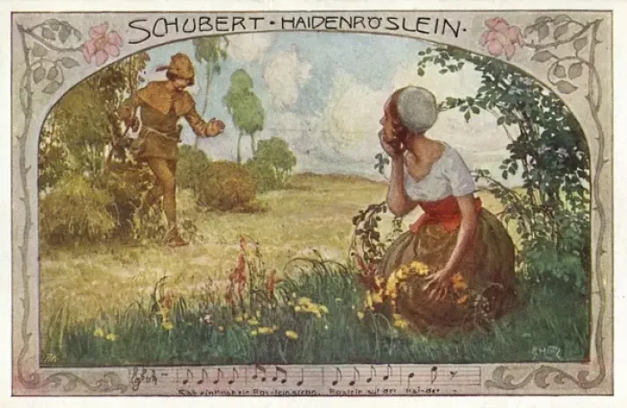 Framed Print : Schubert  /  Heidenroslein
