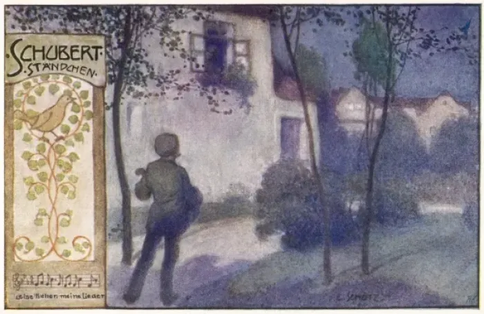 Framed Print : Schubert / Standchen Framed Print : Schubert / Standchen