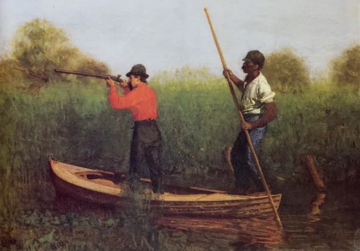 Framed Print : Will Schuster and Blackman Going Shooting Date: 1876 Framed Print : Will Schuster and Blackman Going Shooting Date: 1876