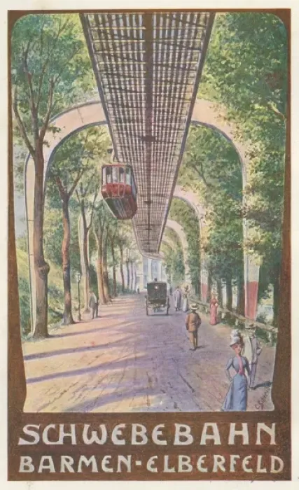 Framed Print : Schwebebahn Overhead Rly Framed Print : Schwebebahn Overhead Rly
