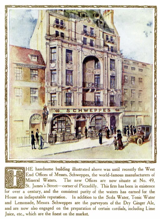 Framed Print : Schweppes Offices, St James's Street, London Framed Print : Schweppes Offices, St James's Street, London