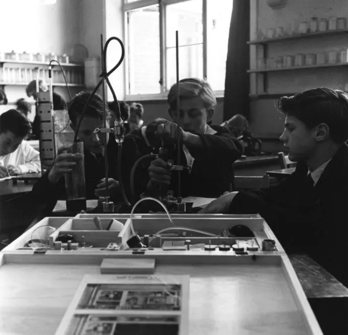 Framed Print : Science Lesson / Hailsham Framed Print : Science Lesson / Hailsham