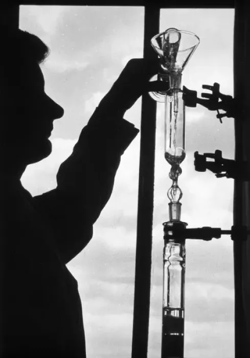 Framed Print : Scientist at Work 1950S Framed Print : Scientist at Work 1950S