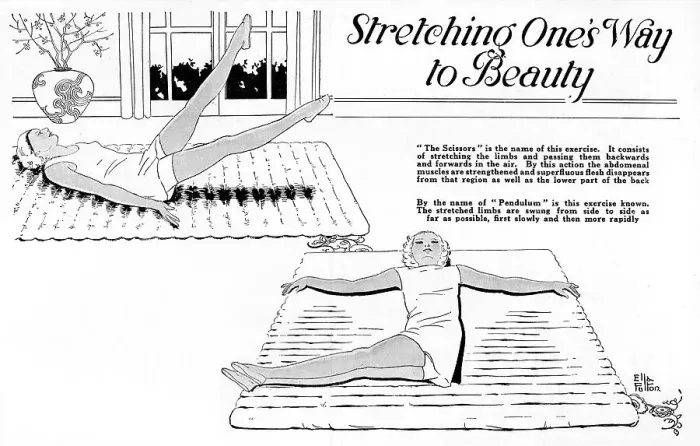 Framed Print : Scissors and Pendulum - Exercise regime for 1927 Framed Print : Scissors and Pendulum - Exercise regime for 1927