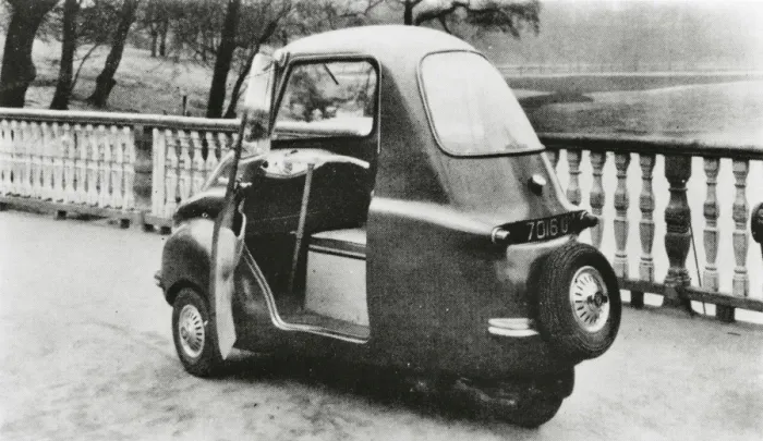 Framed Print : Scootacar, 1958. ?The light car? by C F Caunter Framed Print : Scootacar, 1958. ?The light car? by C F Caunter